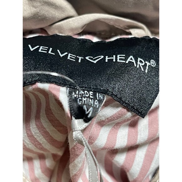 Velvet Heart Beige Lightweight Jacket Womens M Utility Style Zip-Up - Picture 5 of 8